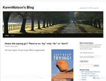 Tablet Screenshot of karenwatson.wordpress.com