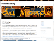 Tablet Screenshot of dumondeclothing.wordpress.com