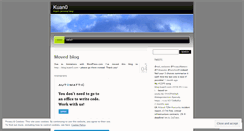 Desktop Screenshot of kuan0.wordpress.com
