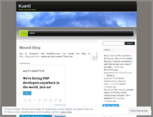 Tablet Screenshot of kuan0.wordpress.com