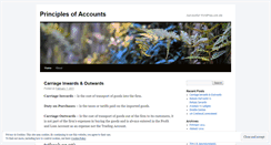 Desktop Screenshot of principlesofaccountssg.wordpress.com