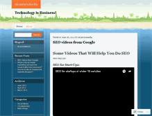 Tablet Screenshot of alcantaramedia.wordpress.com