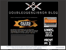 Tablet Screenshot of doubledgescissor.wordpress.com