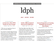 Tablet Screenshot of ldph.wordpress.com