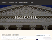 Tablet Screenshot of liamdraper.wordpress.com