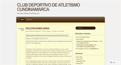 Desktop Screenshot of clubatletismocundinamarca.wordpress.com