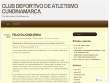 Tablet Screenshot of clubatletismocundinamarca.wordpress.com