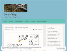Tablet Screenshot of doseofhope.wordpress.com