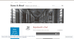 Desktop Screenshot of nameisbond.wordpress.com