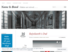 Tablet Screenshot of nameisbond.wordpress.com