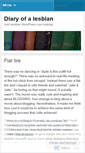 Mobile Screenshot of diaryofalesbian.wordpress.com