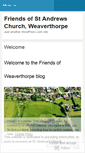 Mobile Screenshot of friendsofstandrewsweaverthorpe.wordpress.com