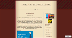 Desktop Screenshot of catholicprayersjournal.wordpress.com