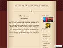 Tablet Screenshot of catholicprayersjournal.wordpress.com