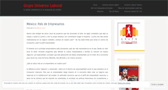 Desktop Screenshot of grupouniversolaboral.wordpress.com