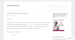Desktop Screenshot of casafestiva.wordpress.com