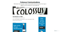 Desktop Screenshot of colossuscommunications.wordpress.com