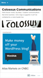 Mobile Screenshot of colossuscommunications.wordpress.com