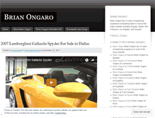 Tablet Screenshot of brianongaro.wordpress.com