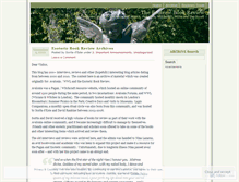 Tablet Screenshot of esotericbookreview.wordpress.com