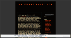 Desktop Screenshot of myinsaneramblings.wordpress.com