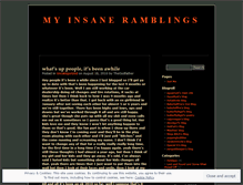 Tablet Screenshot of myinsaneramblings.wordpress.com