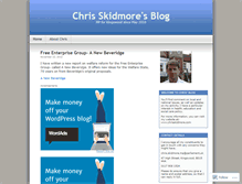 Tablet Screenshot of chrisskidmoremp.wordpress.com