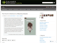 Tablet Screenshot of calvaryseminary.wordpress.com