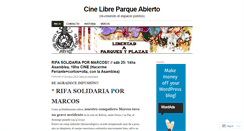 Desktop Screenshot of cinelibreparqueabierto.wordpress.com