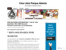 Tablet Screenshot of cinelibreparqueabierto.wordpress.com