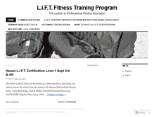 Tablet Screenshot of liftcertified.wordpress.com