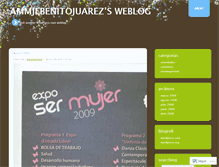 Tablet Screenshot of ammjebenitojuarez.wordpress.com