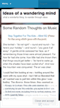 Mobile Screenshot of ideasofawanderingmind.wordpress.com