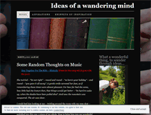 Tablet Screenshot of ideasofawanderingmind.wordpress.com