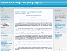 Tablet Screenshot of akbayanmayong.wordpress.com