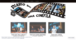 Desktop Screenshot of diariodeunacinefila.wordpress.com