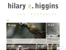 Tablet Screenshot of hilaryhigginsblog.wordpress.com