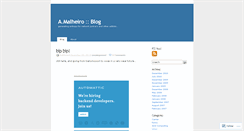 Desktop Screenshot of amalheiro.wordpress.com