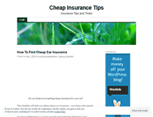 Tablet Screenshot of insurancecarquotevan.wordpress.com