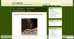 Desktop Screenshot of luzarizpe.wordpress.com