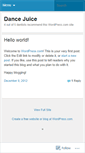 Mobile Screenshot of dancejuice.wordpress.com