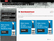 Tablet Screenshot of blackdiamondescort.wordpress.com