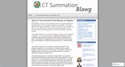 Desktop Screenshot of ctsummationblog.wordpress.com