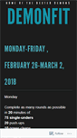 Mobile Screenshot of demonfit.wordpress.com