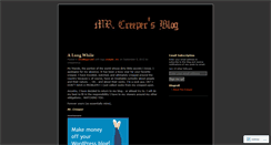 Desktop Screenshot of creepersrus.wordpress.com