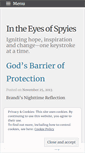 Mobile Screenshot of intheeyesofspyies.wordpress.com