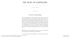 Desktop Screenshot of karwalski.wordpress.com