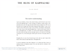 Tablet Screenshot of karwalski.wordpress.com