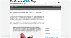 Desktop Screenshot of penrecorderpro.wordpress.com