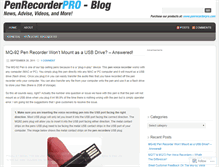 Tablet Screenshot of penrecorderpro.wordpress.com
